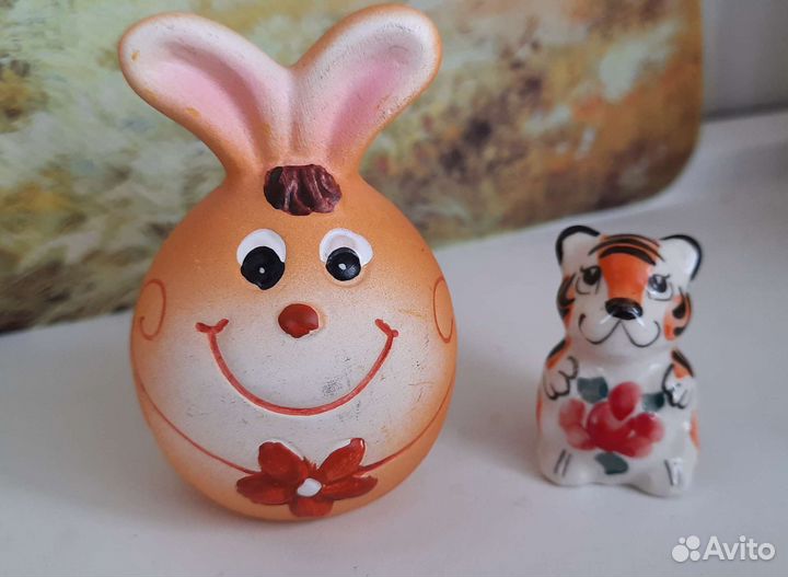 Фигурки керамика пластик гжель