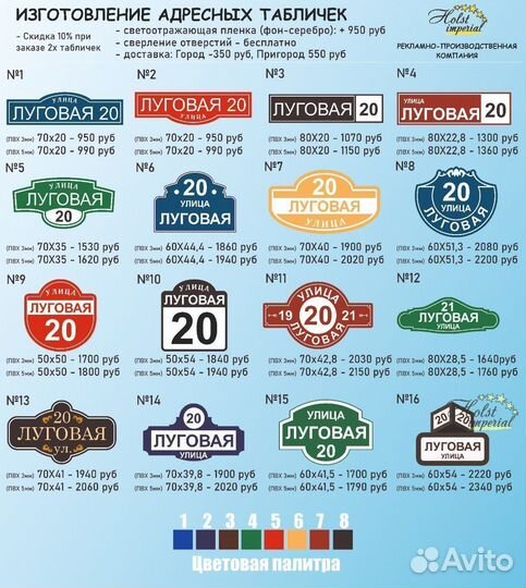 Адресная, Домовая Табличка, Вывеска