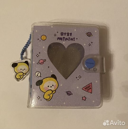 Биндер для карт BTS. BT21 с chimmy/Чимином