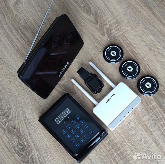 Комплект системы вызова: кнопка вызова официанта