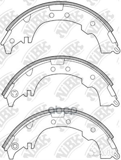 Колодки тормозные барабанные toyota rush 1.5 20