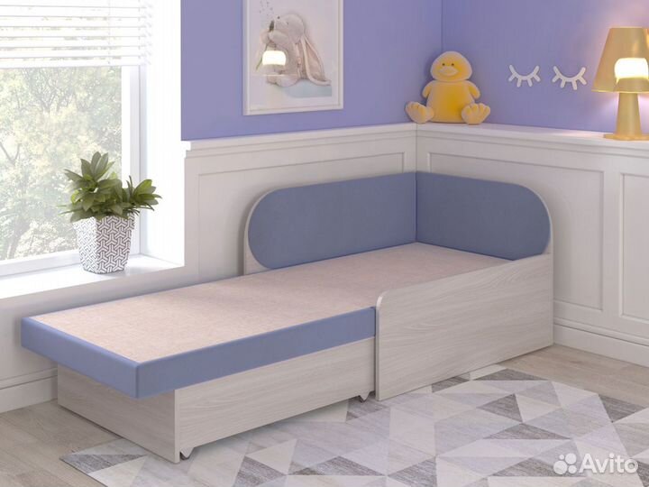 Раскладная кровать с местом для хранения Серебро