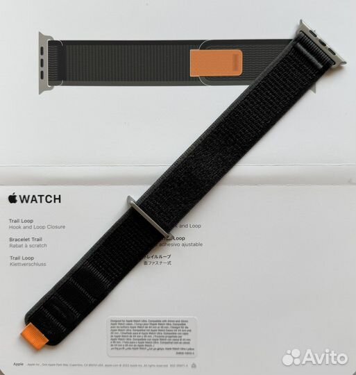 Ремешок Apple Watch Ultra 49 Black/Gray Trail S/M