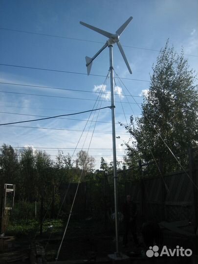 Ветрогенератор сетевой 1 кВт, 220В. Энергия ветра