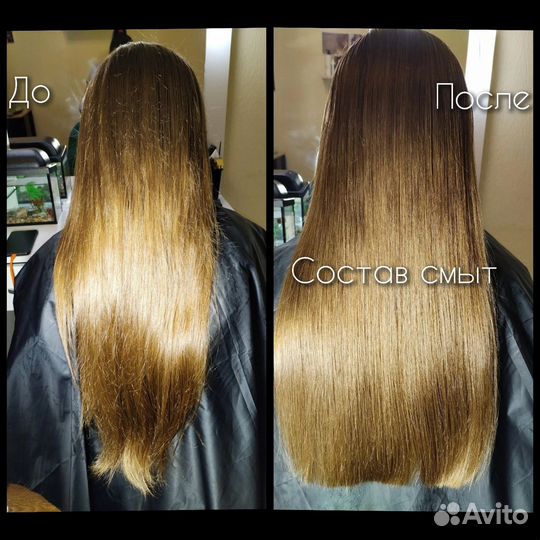 Кератиновое выпрямление волос модель