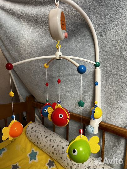 Мобиль на кроватку музыкальный подвеска для детей