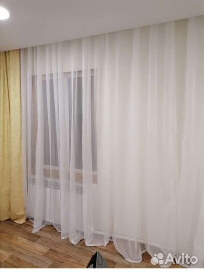 Готовый комплект штор и тюль мраморная