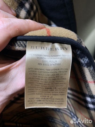 Пальто мужское burberry