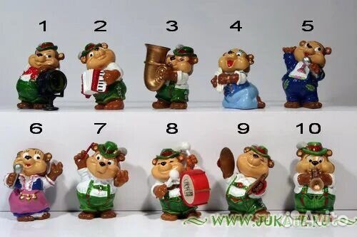 Игрушки Киндер Серии с вкладышами