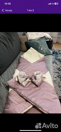 Бортики в кроватку с одеялом-конвертом