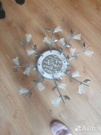 Люстра потолочная светодиодная с пультом