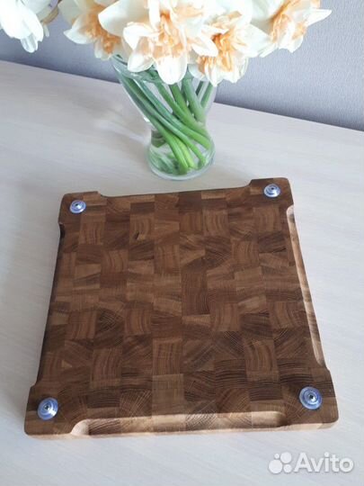 Разделочная доска торцевая, дуб