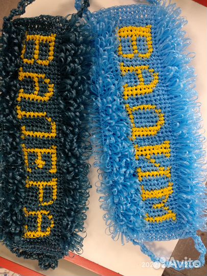 Мочалки ручной вязки