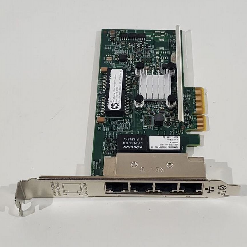 [331T] Сетевой Адаптер Hp 1gb 4хrj-45 649871-001 647 331t