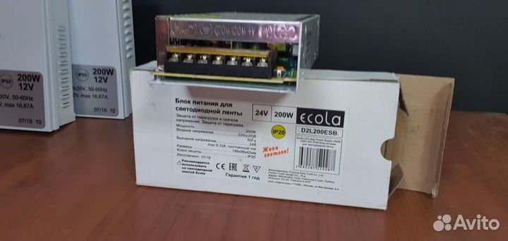 Блок питания 24В, 8.3A, 200Вт