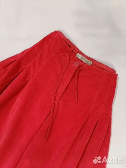 Вельветовая юбка - брюки кюлоты