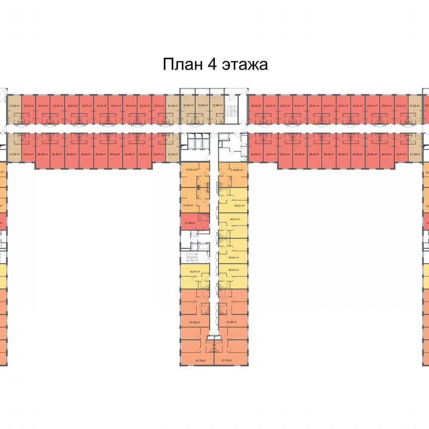 2-к. апартаменты, 40,9 м², 6/24 эт.