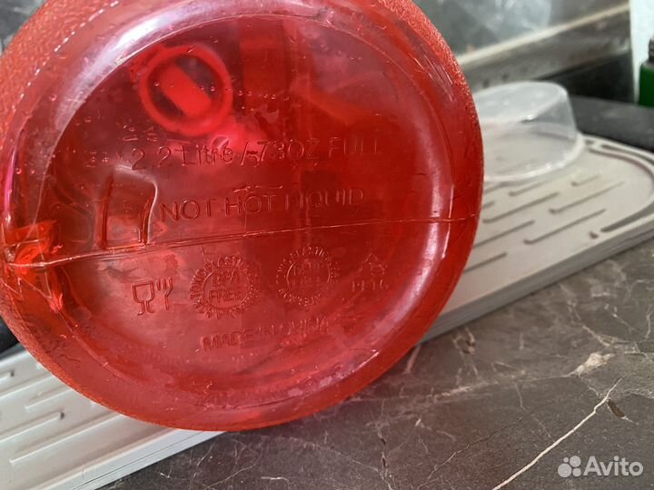 Бутылки спортивные для воды/протеина 2,2л 2шт