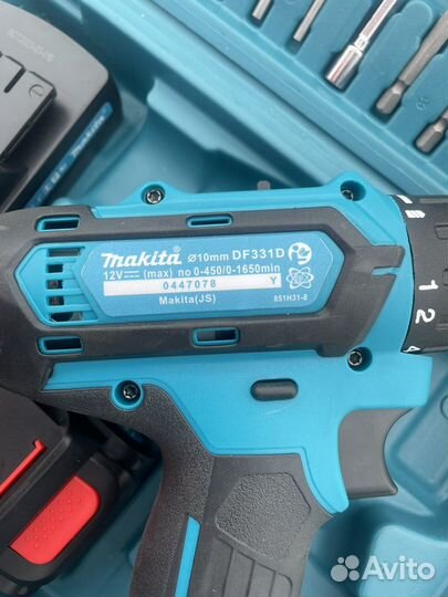Шуруповерт makita DF331 12V С набором