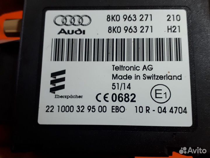 Эбу Vebasto Вебасто Touareg NF 2 2011