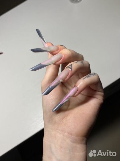 Маникюр наращивание