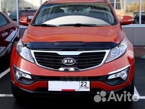 Дефлектор капота темный KIA sportage 2010-2016