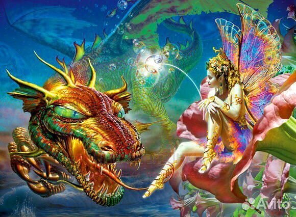 Картина по номерам 40x50 Восточный дракон