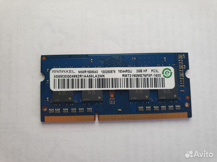 Озу 2 и 4 GB sodimm DDR3 1600 MHz Ramaxel