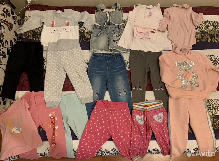 Детские вещи пакетом для девочек 86 92
