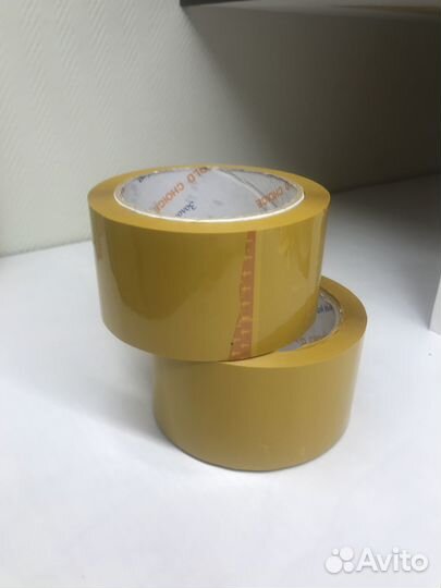 Скотч 120м желтый (горчичный) китайский 60мм 45мкм