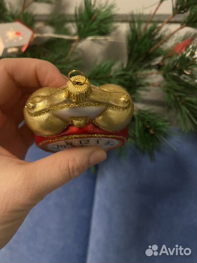 Елочная игрушка impuls будильник часы