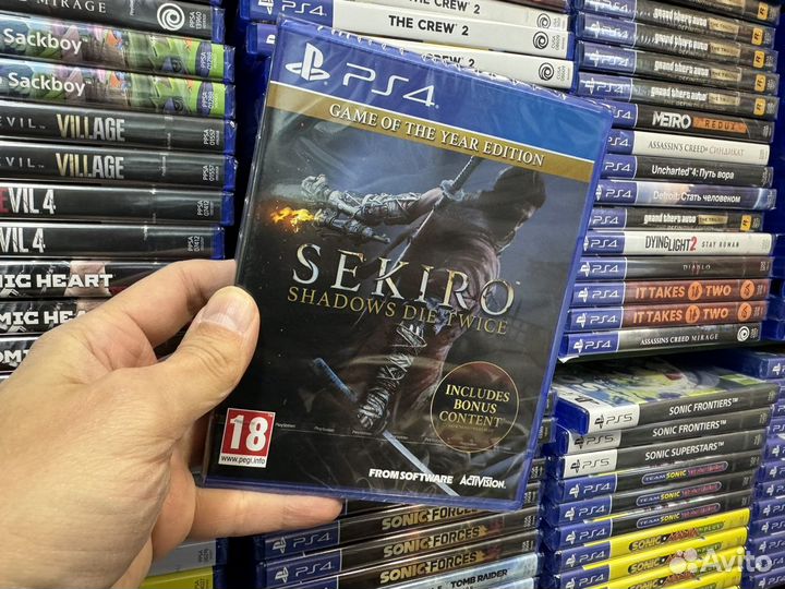 Sekiro shadows die twice ps4 диск новый