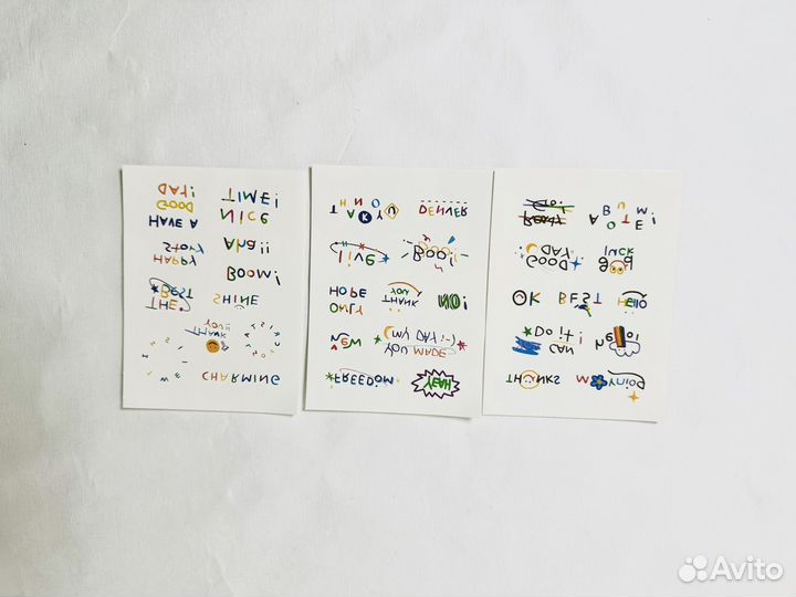 Временные татуировки тату переводилка