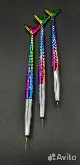 Кисточка русалка для дизайна на ногтях