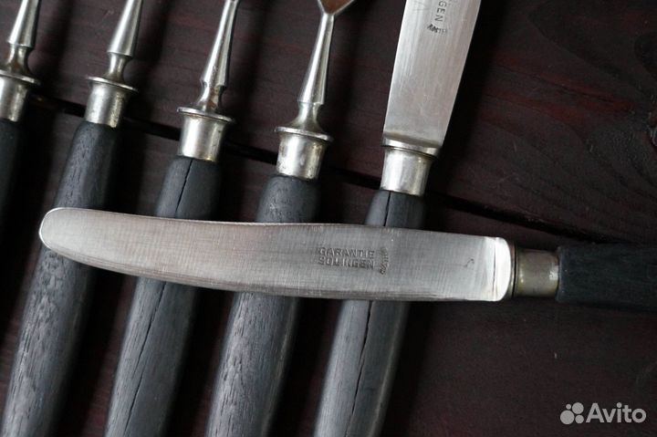 Антикварный набор столовых приборов Solingen Garan