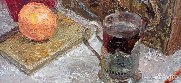 Картина маслом на холсте: натюрморт 