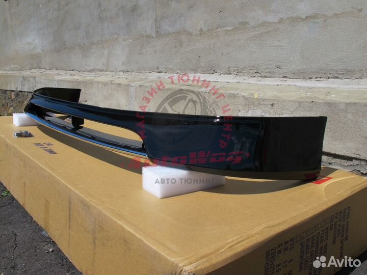 Губа передняя Land Cruiser 100 LX 470, черная (202