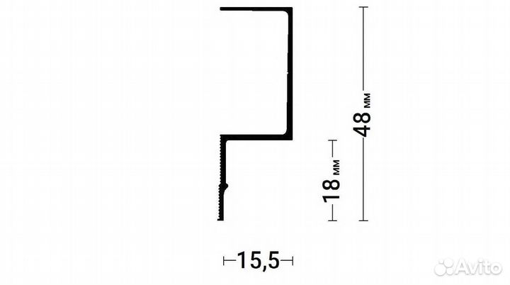 Стеновой профиль gips euro 02 gips FLY 02