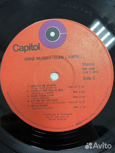 Anne Muray&Glen Campbell USA винил