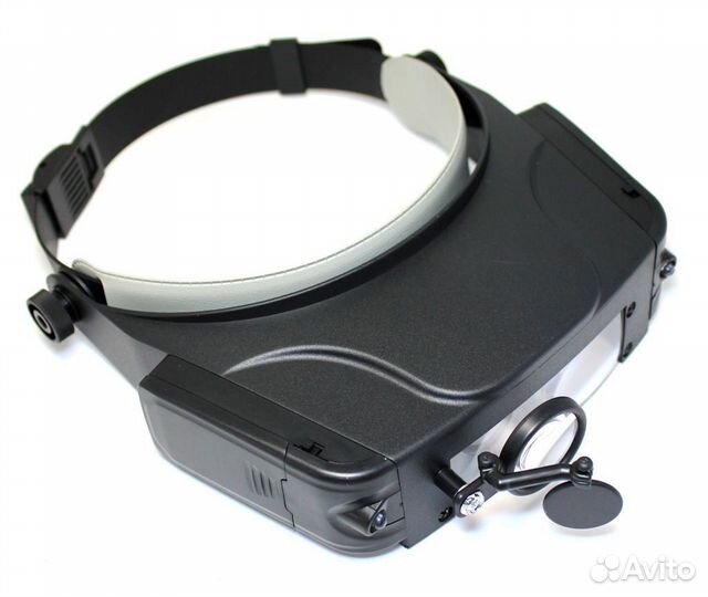 Увеличительная налобная лупа с подсветкой (новая)