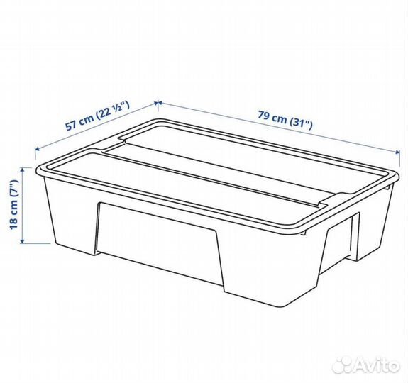 Контейнер IKEA Самла 55 л