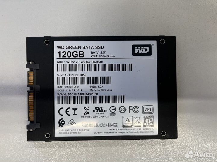 SSD накопитель 120 гб 2.5