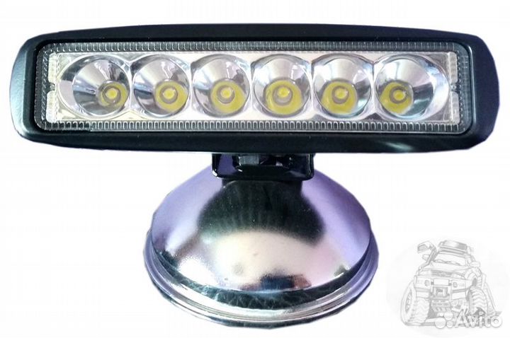 Фара диодная P003 18W spot (6*3W) 45*57*160 мм