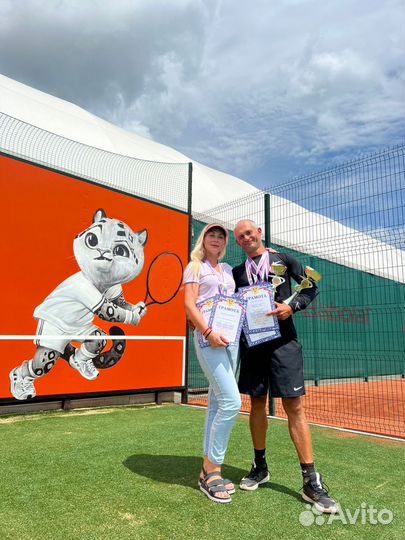 Теннис:обучение, спарринг, натяжка ракеток