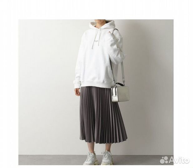 Худи Acne Reverse-logo hooded