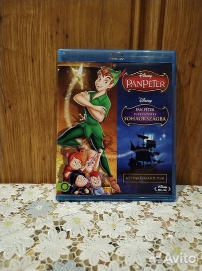 Питер Пэн мультфильм 1 и 2 части (2 Blu-ray диска)