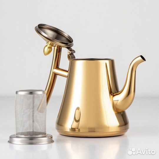 Чайник из нержавеющей стали с ситом 'Кеннет', 1,5