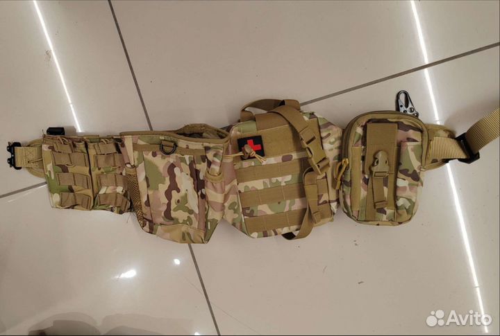 Пояс разгрузочный с подсумками+под сброс Мультикам