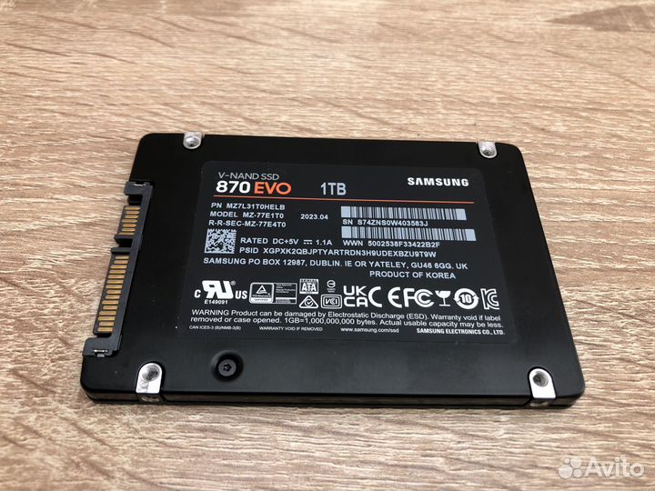 М.25878 SSD накопитель Samsung 1TB