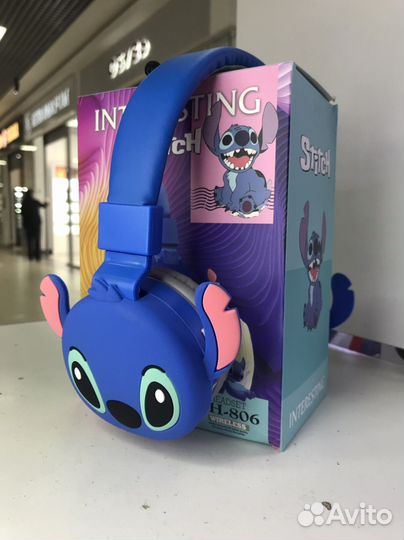 Детские беспроводные наушники стич